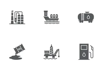 Indústria Petrolífera Pacote de Ícones
