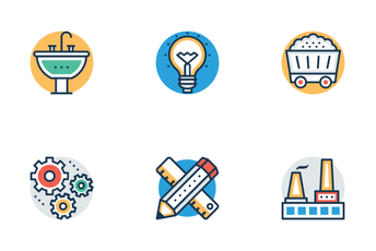Industrial And Construction Icon Pack