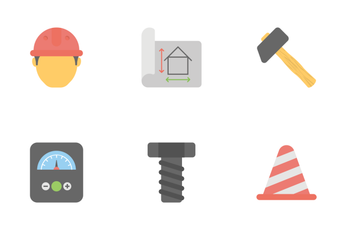Industrial And Construction Flat Colored Icons 1 Icon Pack