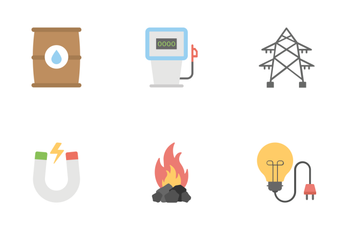 Industrial And Construction Flat Colored Icons 2 Icon Pack