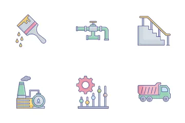 Industrial And Construction Icon Pack