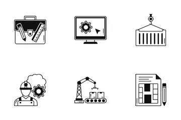 Industrial And Construction Icon Pack