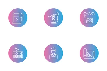 Industrial And Construction Icon Pack