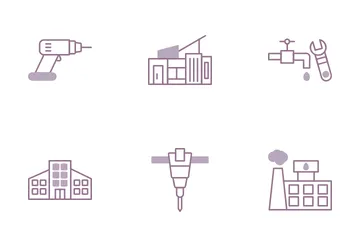 Industrial And Construction Icon Pack