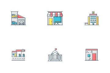 Industrial Buildings Icon Pack