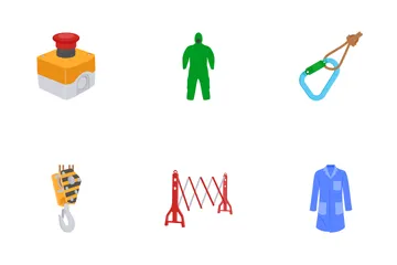 Industrial Safety Equipment Icon Pack