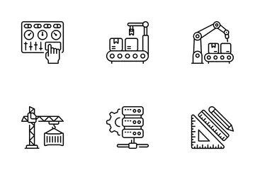 Industrias inteligentes Paquete de Iconos