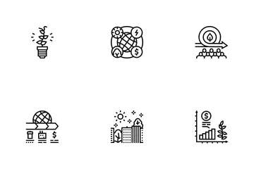 Industrie de l’économie verte Icon Pack