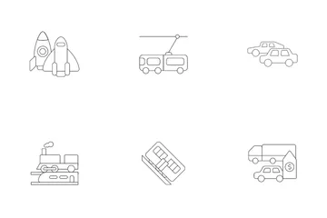 Industrie des transports Pack d'Icônes