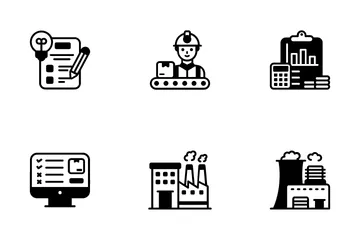 Industrie intelligenti Icon Pack