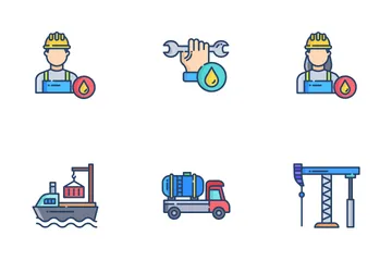 Industrie pétrolière Icon Pack