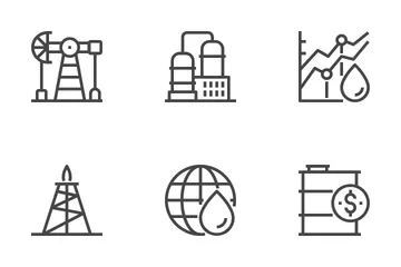 Industrie pétrolière Pack d'Icônes