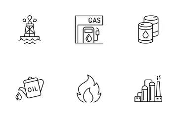 Industrie pétrolière Icon Pack