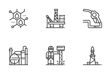 Industrie pétrolière Icon Pack