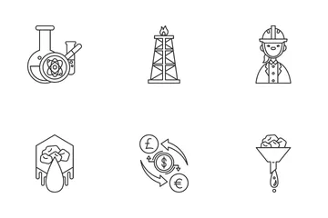 Industrie pétrolière Icon Pack