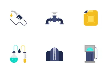 Industrie pétrolière Icon Pack