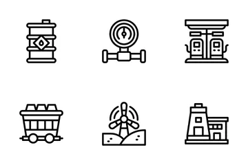Industrie du pétrole et du gaz Pack d'Icônes