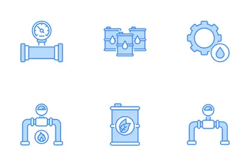 Industrie du pétrole et du gaz Pack d'Icônes