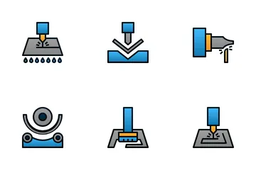 Industrie und Fertigung Symbolpack