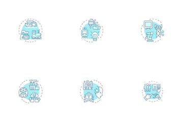 Industry 5 Related Icon Pack