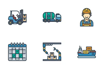 Industry And Manufacturing Icon Pack