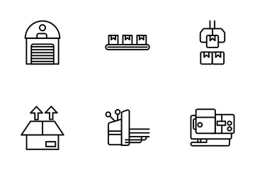Industry And Mass Production Icon Pack