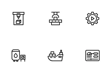 Industry Manufacture Icon Pack