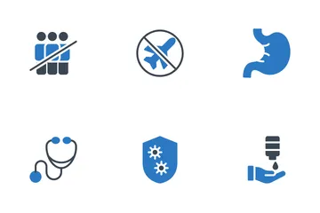 Infection And Safety Awareness Icon Pack