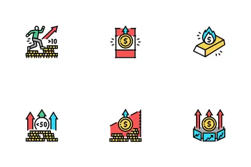 Inflation Financial World Problem Icon Pack