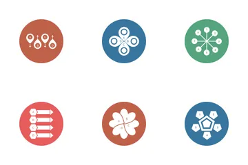 Gráfico de barras e pizza infográfico Vol 9 Icon Pack