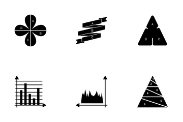 Infographic Bar & Pie Chart  Vol 1 Icon Pack