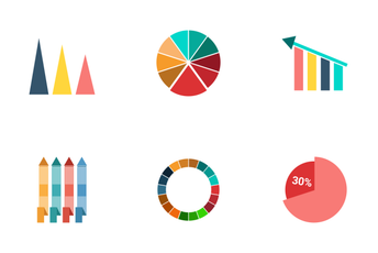 Infographic Bar & Pie Chart Vol 3 Icon Pack