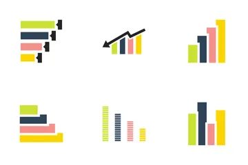 Barre d'infographie et croissance Vol 8 Pack d'Icônes