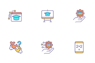 Information And Communications Technology Development Icon Pack