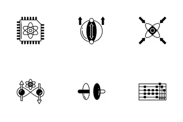 L'informatique quantique Pack d'Icônes