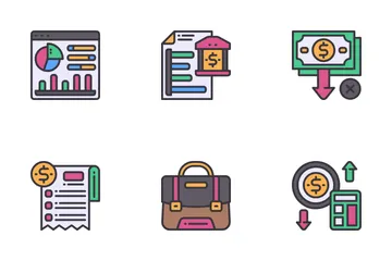 Informe financiero Paquete de Iconos