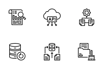 Ingeniería de datos Paquete de Iconos