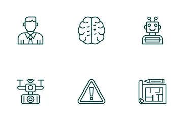 Ingeniería Robótica Paquete de Iconos