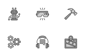 Ingeniería Robótica Paquete de Iconos