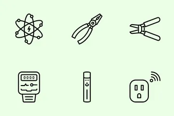 Ingénierie électrique Icon Pack