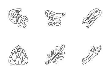 Ingredientes para pizza Paquete de Iconos