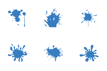 Ink Spot Blue Icon Pack