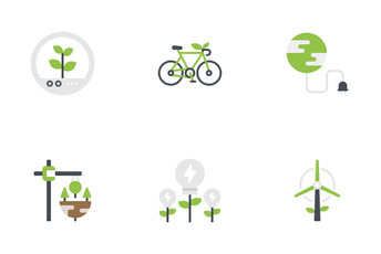 Innovation Environment Flat Icon Pack