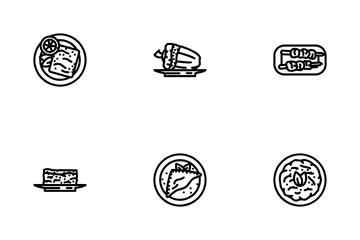 Insalata Di Cibo Cucina Greca Icon Pack