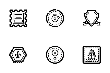 Insignias y sellos Paquete de Iconos