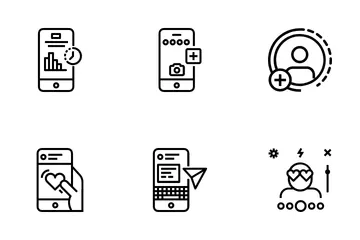 Instagram-Elemente Symbolpack