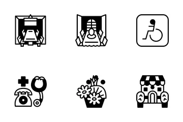Instalaciones del hotel y servicio al huésped Paquete de Iconos