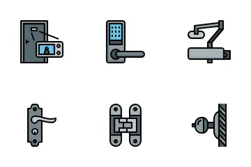 Installation de porte Pack d'Icônes