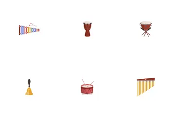 Instrumentos musicais Pacote de Ícones