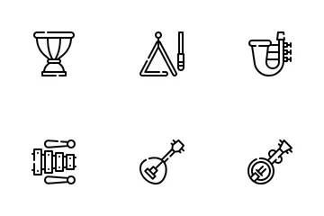 Instrumentos musicais Icon Pack